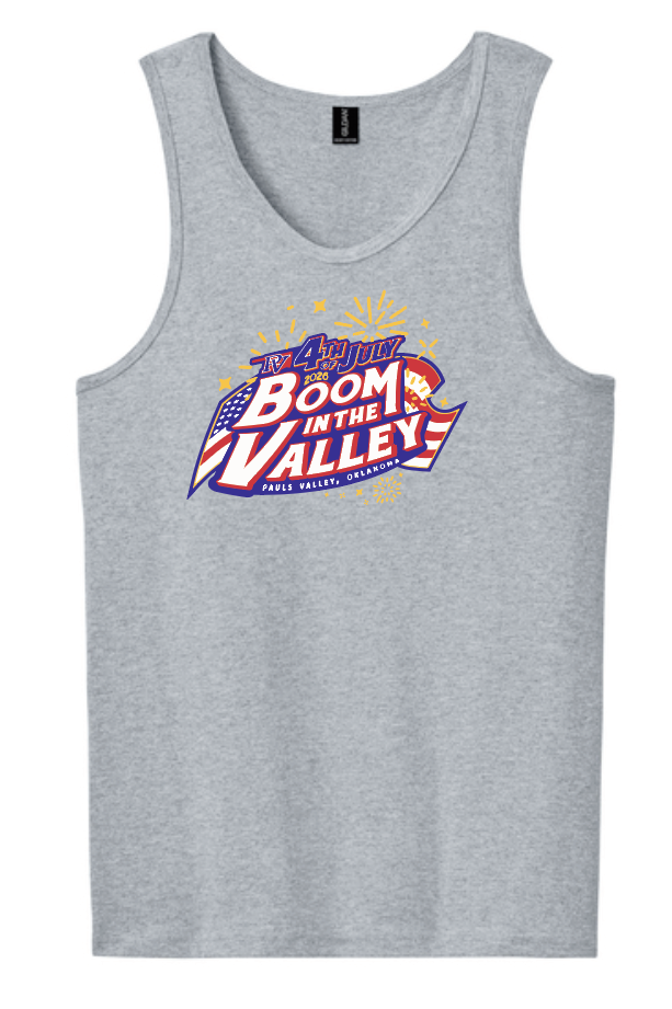 Pauls Valley "4th of July" Design Uni-sex Tank (heather)
