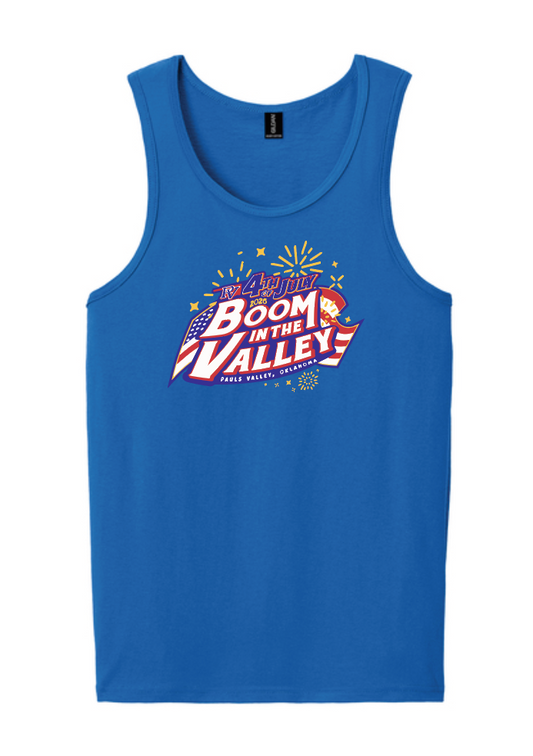 Pauls Valley "4th of July" Design Uni-sex Tank (royal)