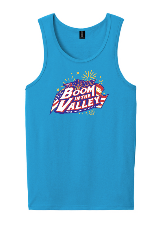 Pauls Valley "4th of July" Design Uni-sex Tank (sapphire)