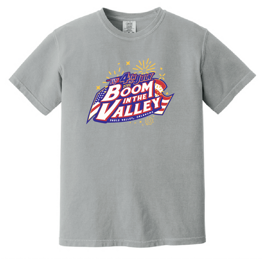 Pauls Valley "4th of July" Design Comfort Colors S/S T-shirt (granite)