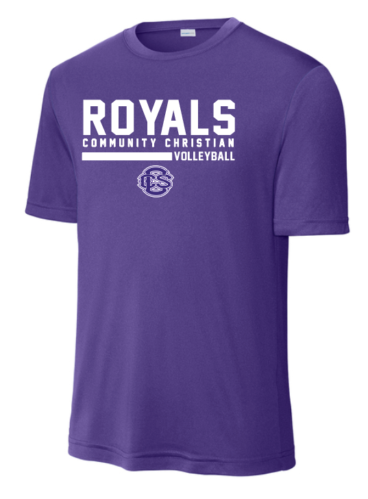 CCS Volleyball Practice S/S Moisture Wicking T-shirts.  Sold as a set only