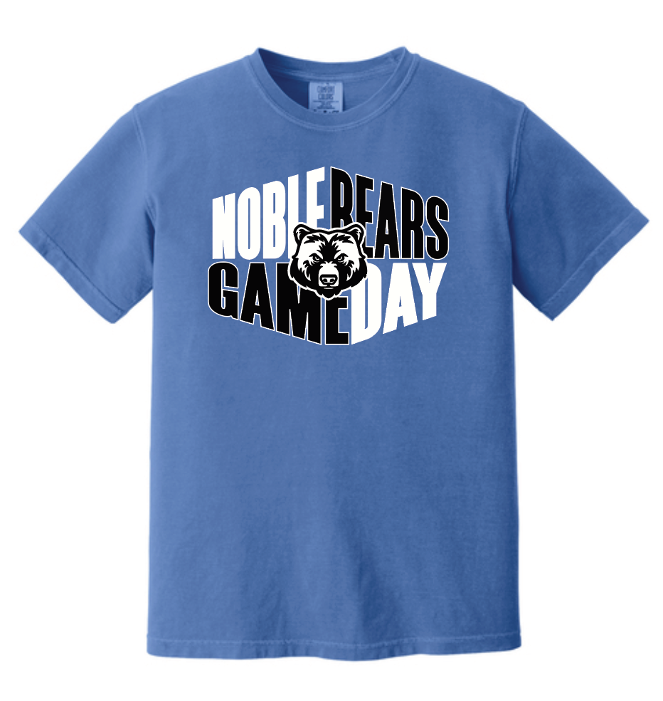 Noble Cheer Game Day "Bear" Design Comfort Colors S/S T-shirt