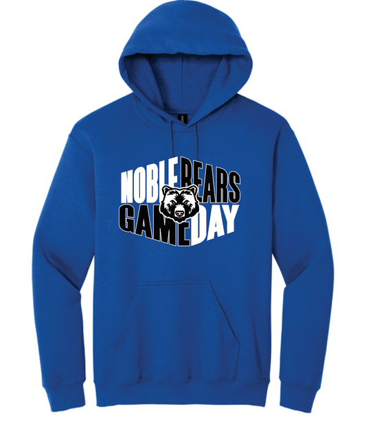 Noble Cheer Game Day "Bear" Design Hooded Sweatshirt