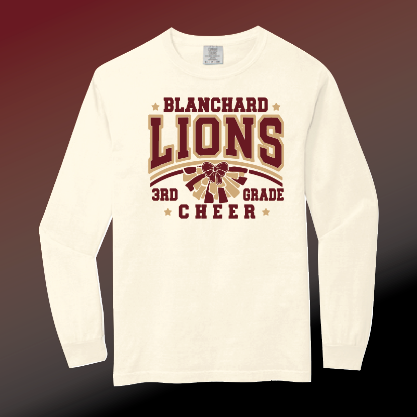 Washington 3rd Grade Cheer Comfort Colors L/S T-shirt