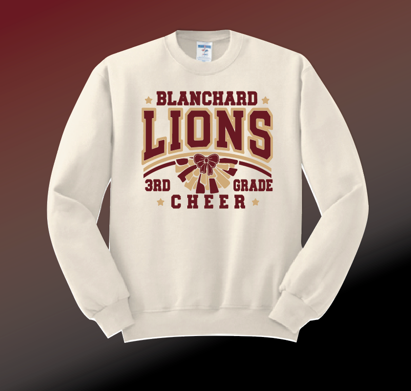 Washington 3rd Grade Cheer Crewneck Sweatshirt