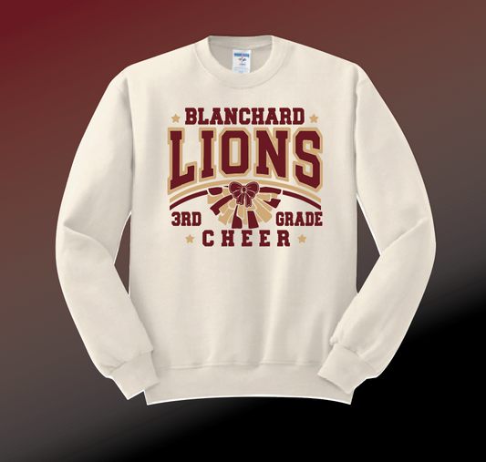 Washington 3rd Grade Cheer Crewneck Sweatshirt