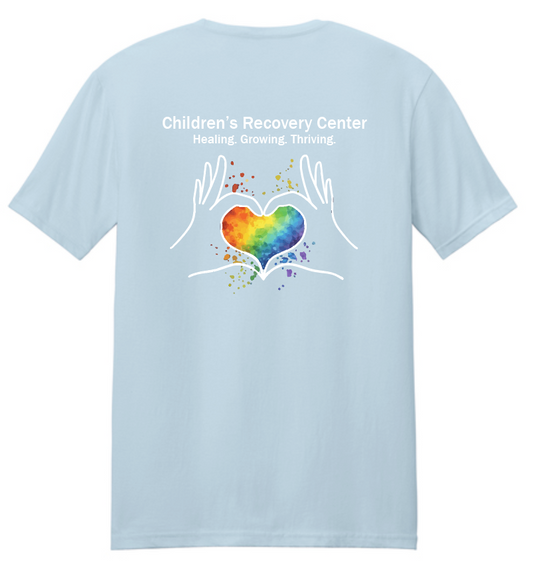 COCMHC "Children's Recovery Center" Design S/S T-shirt (lt blue)