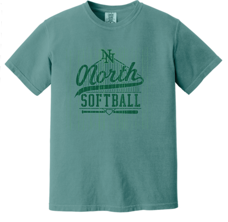 Norman North Softball "Softball" S/S Comfort Colors T-shirt (emerald)
