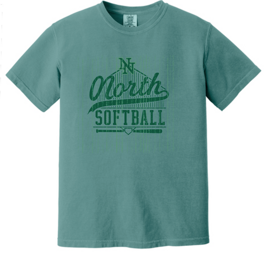 Norman North Softball "Softball" S/S Comfort Colors T-shirt (emerald)