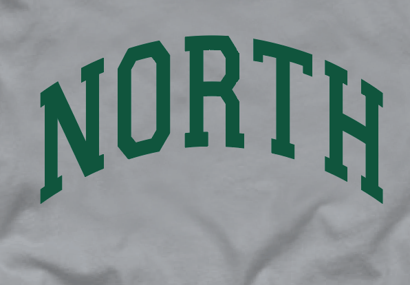 Norman North Softball "North" Design Mockneck Sweatshirt