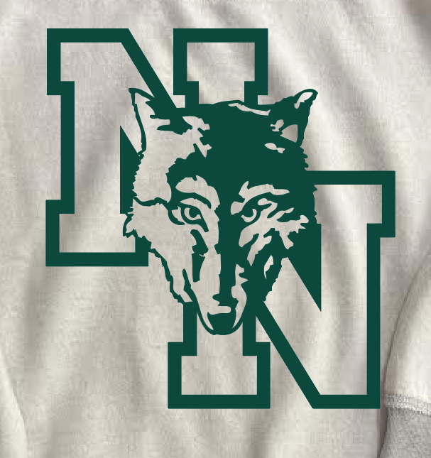Norman North Softball "North" Design Mockneck Sweatshirt