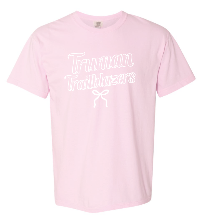 Truman "Bow" Design Comfort Colors S/S T-shirt (pink)