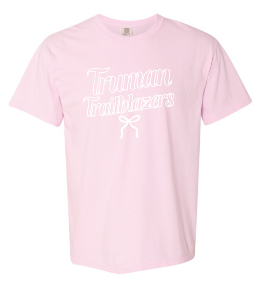 Truman "Bow" Design Comfort Colors S/S T-shirt (pink)