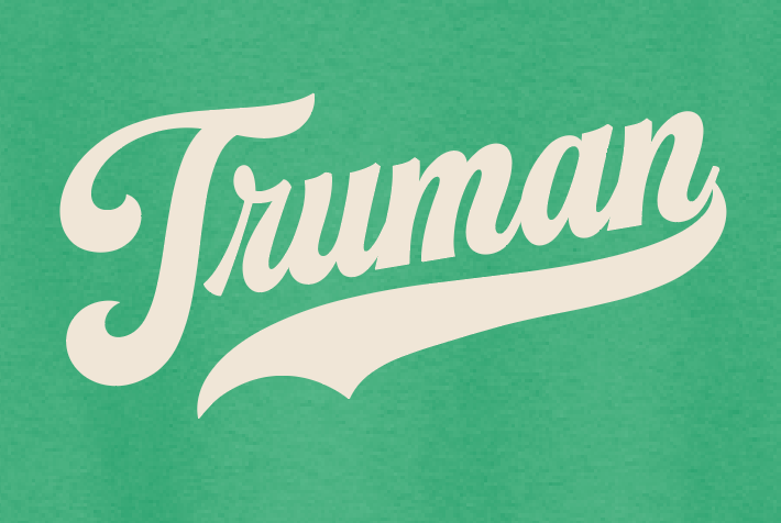 Truman "Vintage Script" Design Gildan S/S T-shirt (green)