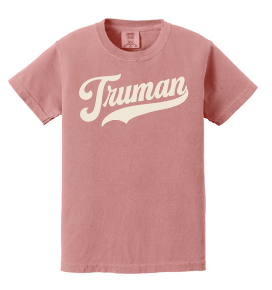Truman "Vintage Script" Design Comfort Colors S/S T-shirt (cardinal)