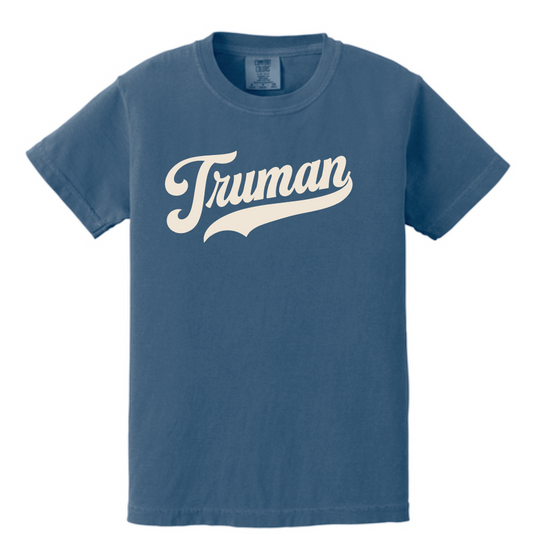 Truman "Vintage Script" Design Comfort Colors S/S T-shirt (navy)