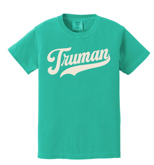 Truman "Vintage Script" Design Comfort Colors S/S T-shirt (green)