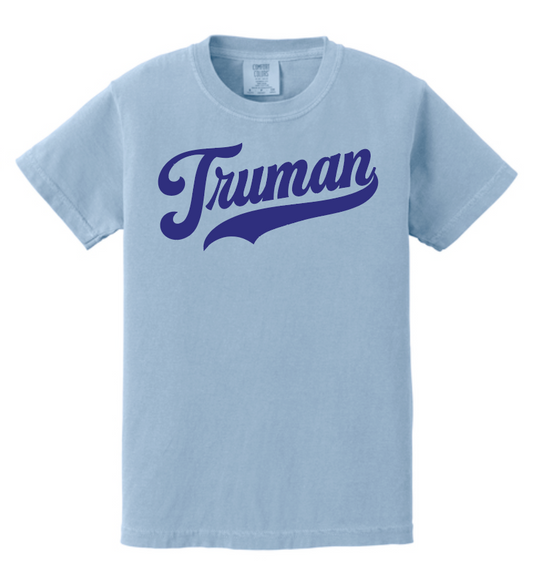 Truman "Vintage Script" Design Comfort Colors S/S T-shirt (denim)