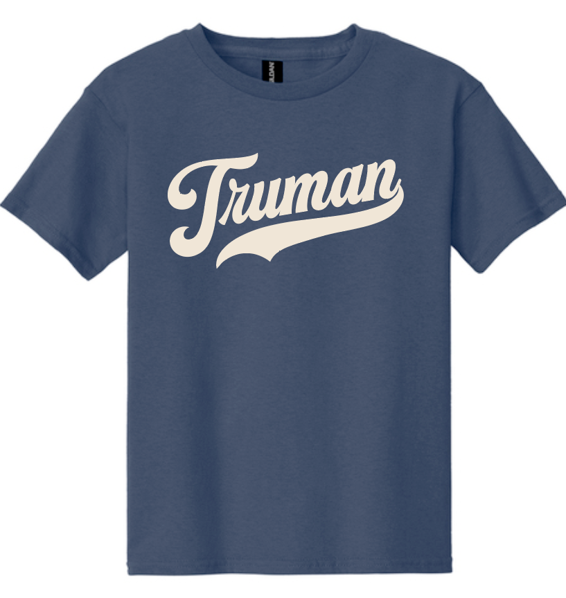 Truman "Vintage Script" Design Gildan S/S T-shirt (navy)