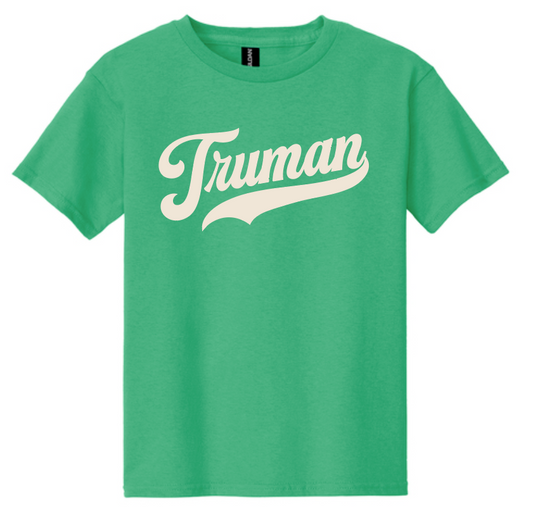 Truman "Vintage Script" Design Gildan S/S T-shirt (green)