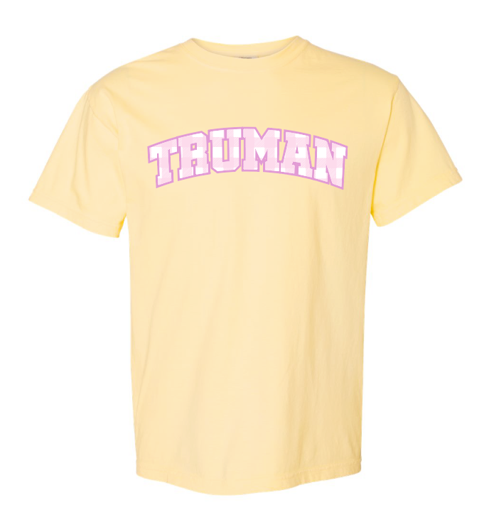 Truman "Gingham" Design Gildan S/S T-shirt (yellow)