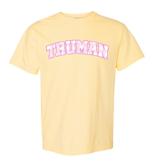 Truman "Gingham" Design Gildan S/S T-shirt (yellow)