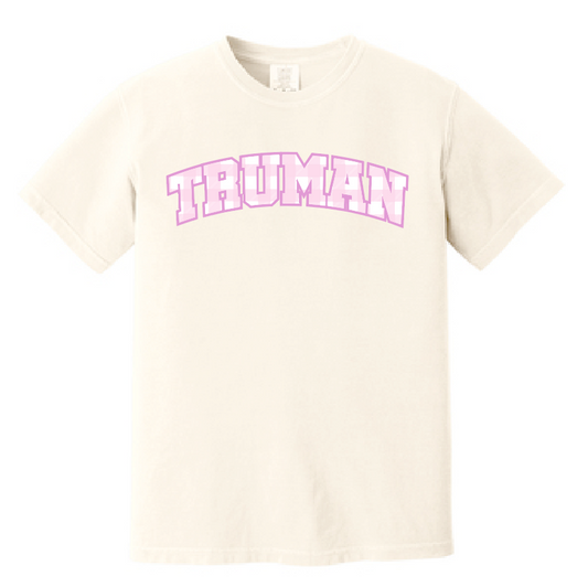 Truman "Gingham" Design Comfort Colors S/S T-shirt (ivory)