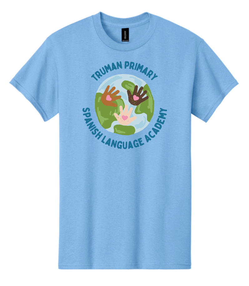 Truman "Spanish Language Academy" Design Gildan S/S T-shirt (blue)
