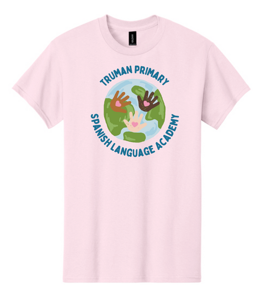 Truman "Spanish Language Academy" Design Gildan S/S T-shirt (pink)