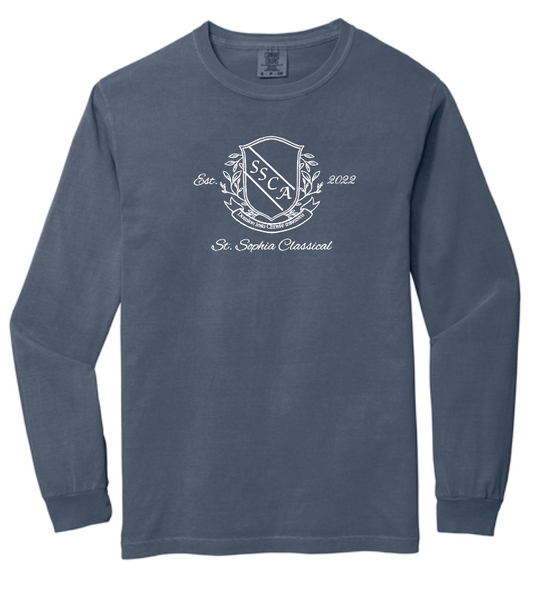 St. Sophia "Crest" Design L/S T-shirt (Adult)