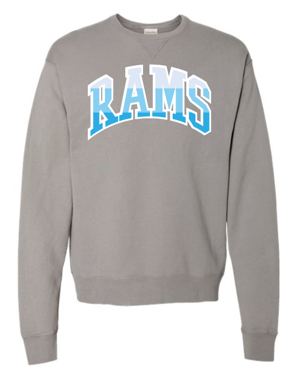 VFS "Color Stack" Design Comfort Wash Crewneck Sweatshirt (adult)(grey)