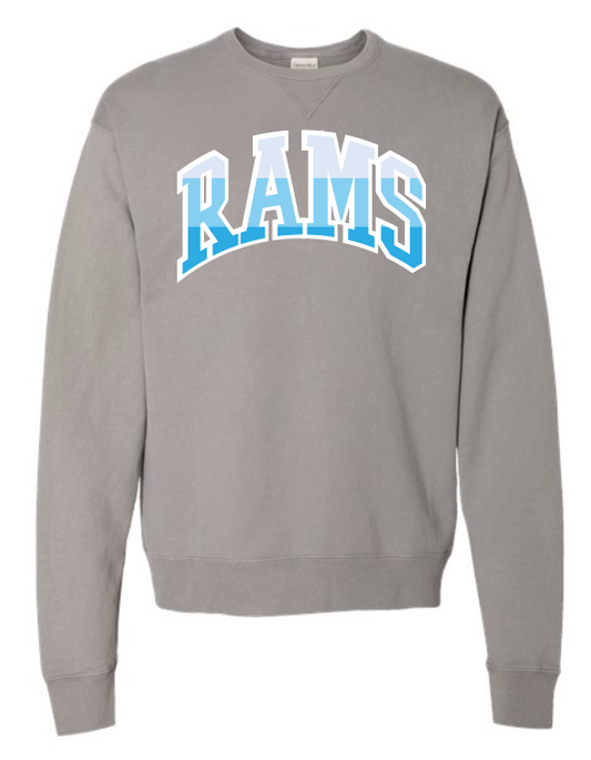 VFS "Color Stack" Design Comfort Wash Crewneck Sweatshirt (adult)(grey)