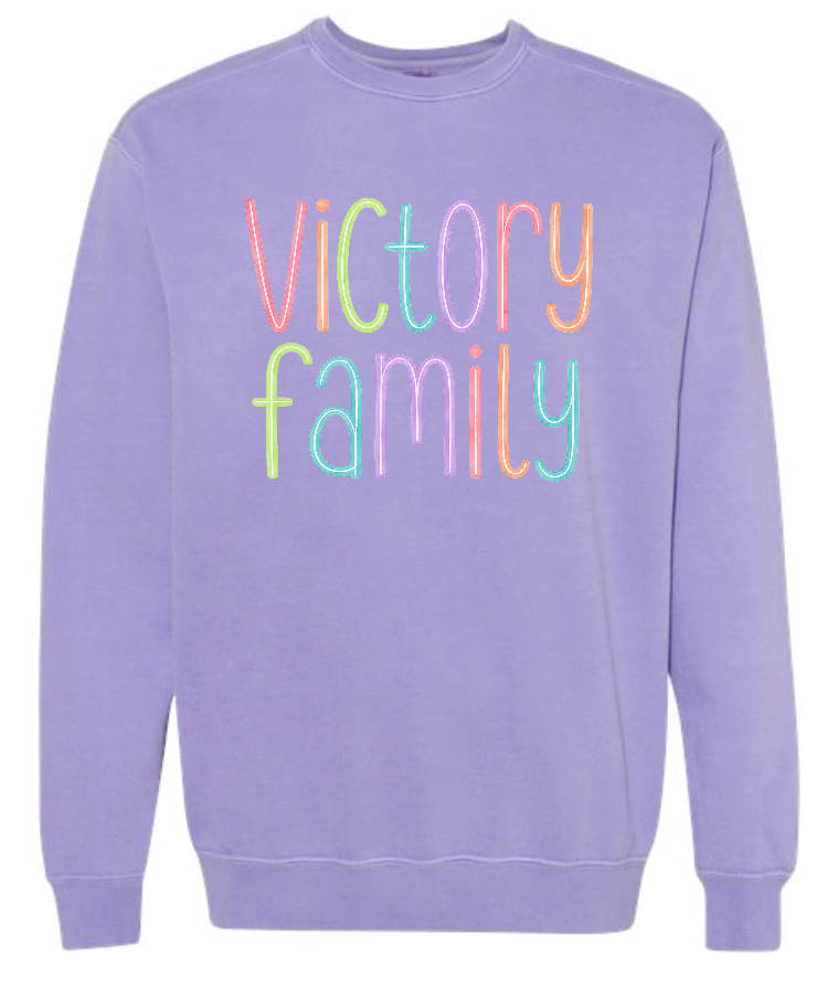 VFS "Watercolor" Design Comfort Colors Crewneck Sweatshirt (adult)(violet)
