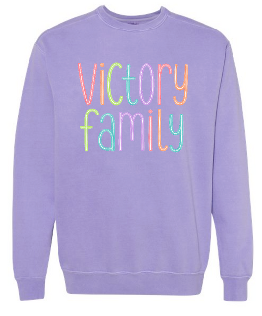 VFS "Watercolor" Design Comfort Colors Crewneck Sweatshirt (adult)(violet)