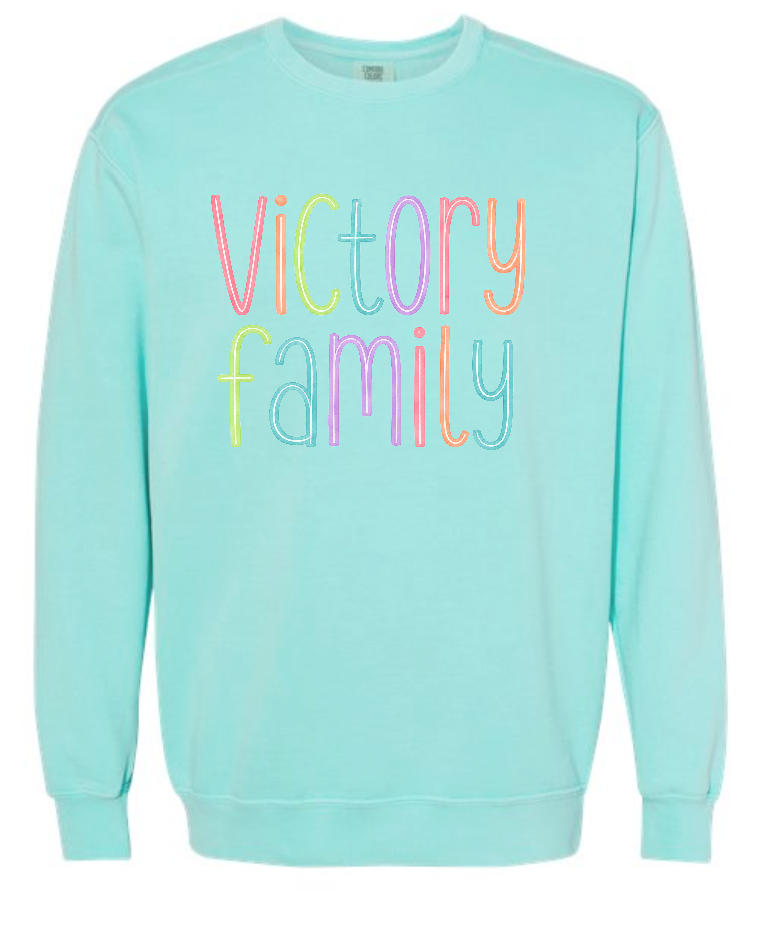 VFS "Watercolor" Design Comfort Colors Crewneck Sweatshirt (adult)(mint)