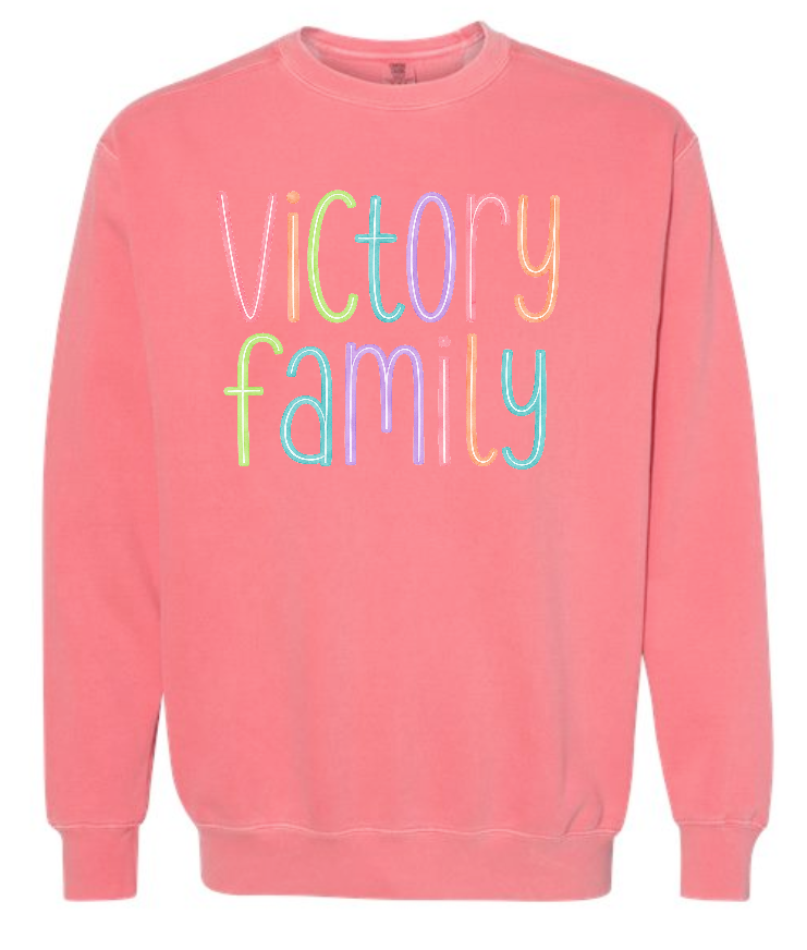 VFS "Watercolor" Design Comfort Colors Crewneck Sweatshirt (adult)(watermelon)
