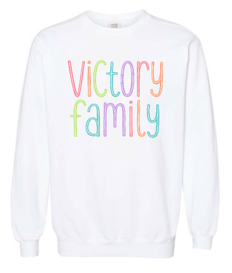 VFS "Watercolor" Design Comfort Colors Crewneck Sweatshirt (adult)(white)
