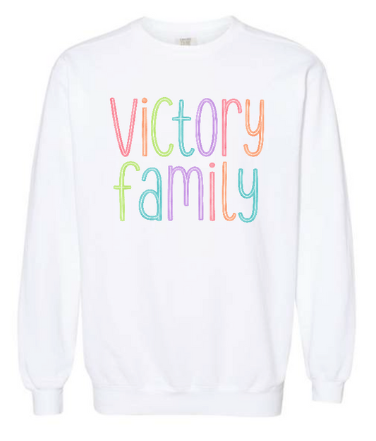 VFS "Watercolor" Design Comfort Colors Crewneck Sweatshirt (adult)(white)