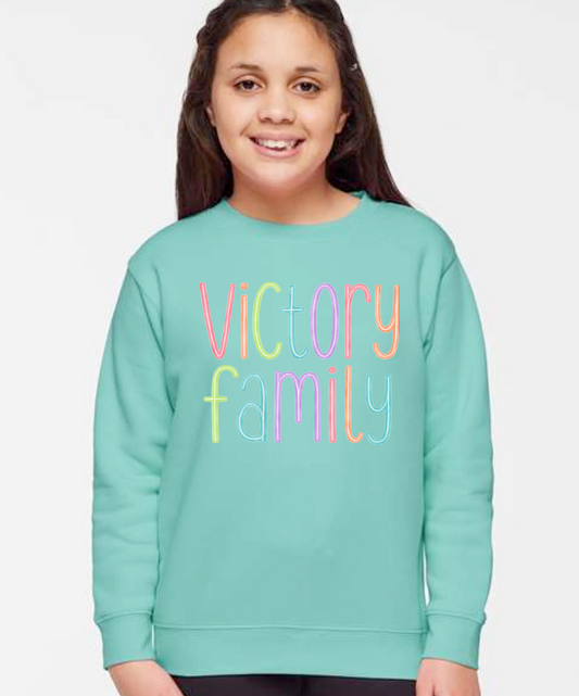 VFS "Watercolor" Design Crewneck Sweatshirt (youth)(mint)
