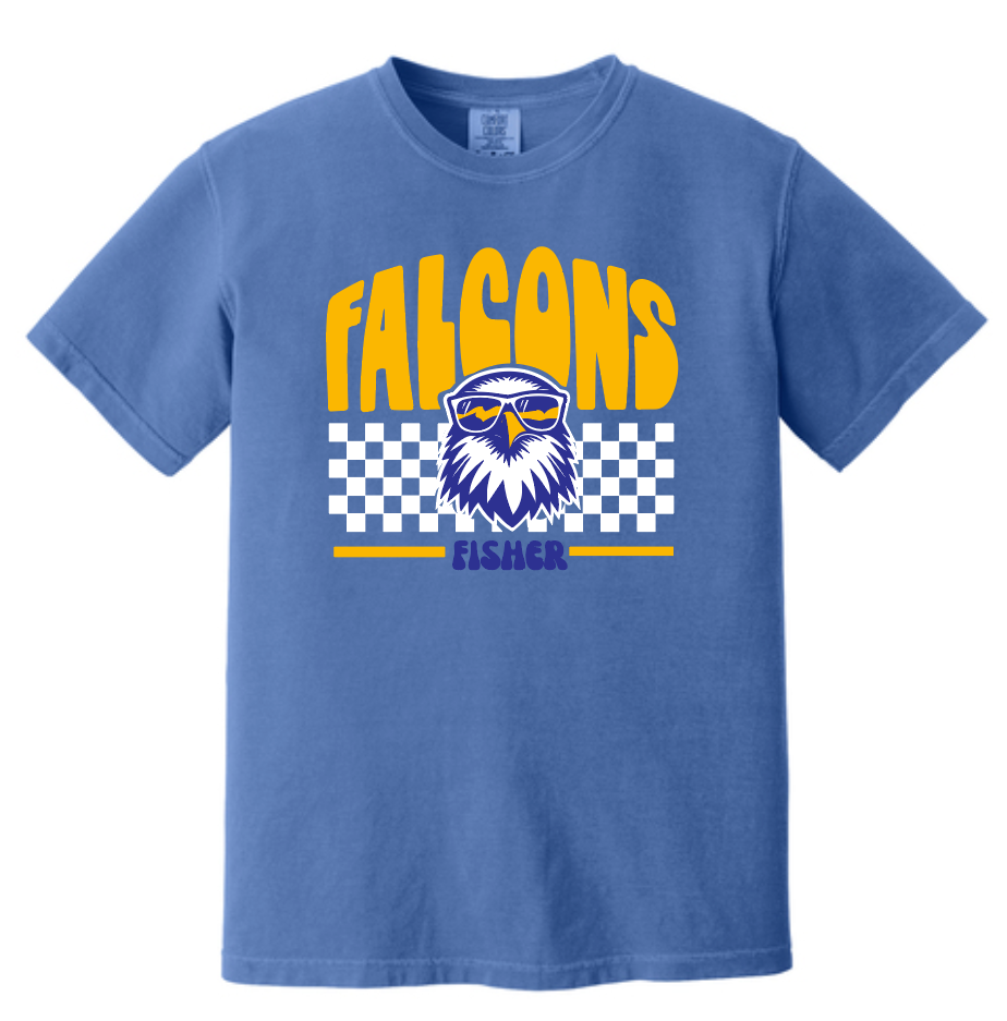 Fisher "Checkerboard" Design Comfort Colors S/S T-shirt
