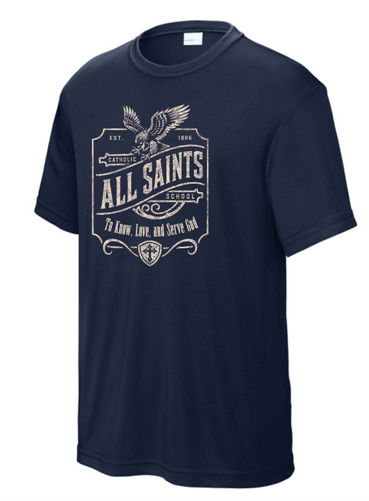ASCS "Label" Design Moisture Wicking S/S T-shirt