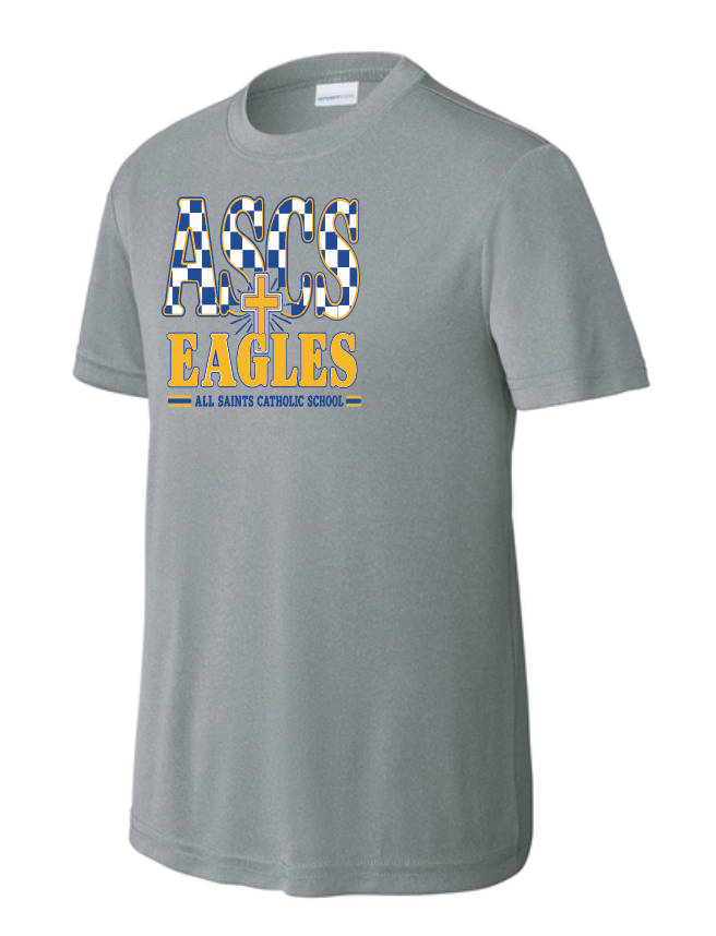ASCS "Checkerboard" Design Moisture Wicking S/S T-shirt