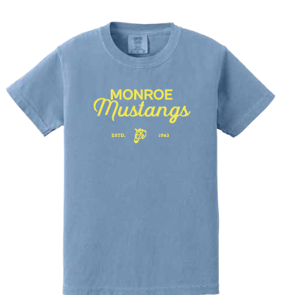 Monroe "Yellow Script" Design Comfort Colors S/S T-shirt