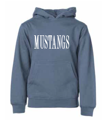 Monroe "Mustangs" Design Independent Trading Hooded Sweatshirt (youth)