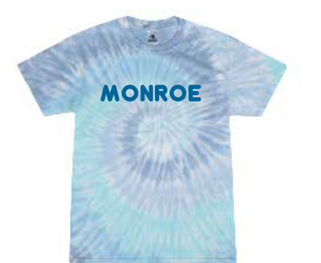 Monroe "Tie Dye" Design Comfort Colors S/S T-shirt