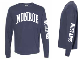 Monroe "Classic" Design Comfort Colors L/S T-shirt (adult)
