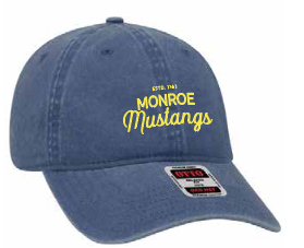Monroe "Yellow Script" Design Otto Cap Dad Cap
