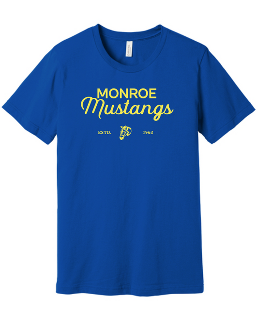 Monroe "Yellow Script" Design S/S T-shirt (youth)