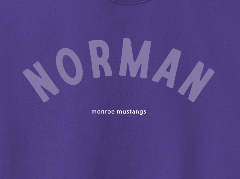 Monroe "Norman" Design Jerzee Crewneck Sweatshirt (youth)