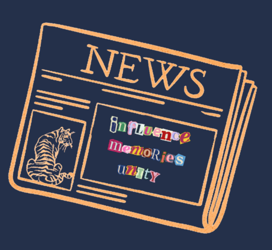 NHS StuCo "Newspaper" Design Comfort Colors Crewneck Sweatshirt
